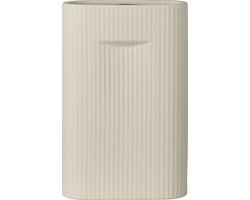 House Nordic - Vaas - Keramiek - Grijs - 16.5x6.5x26 cm