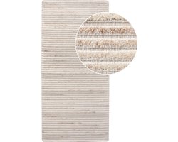 House Nordic Vloerkleed Mango - 180x80x1cm - Ivoor - Wol