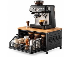 House of Balance Koffiemeubel - Keukenkastje - Ladenkastje voor Koffiecups en accessoires - Koffie Meubel - Kastje voor Koffiemachine