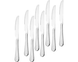 House of Husk 8 Stuks Tafelmessen - Diner Messenset - RVS - 20 cm - Zilver