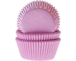 House of Marie Cupcake Vormpjes - Licht Roze - pk/50 - Baking Cups voor Muffins en Cupcakes