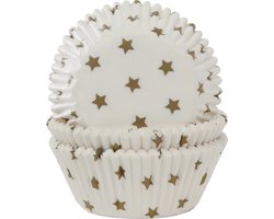 House of Marie Cupcake Vormpjes Ster Goud pk/50