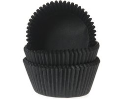 House of Marie Cupcake Vormpjes - Zwart - 50 stuks