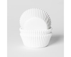 House of Marie Kleine Cupcake Vormpjes Wit  pk/50