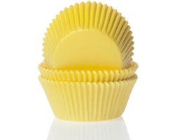 House of Marie Mini Cupcake Vormpjes Geel pk/60