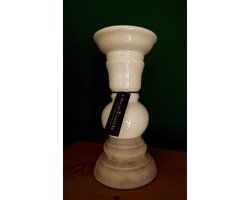 House of Nature kandelaar Venice keramiek 26cm - kaarshouder