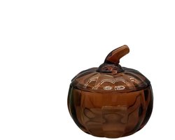 House of Nature Pompoen potje rood glas 11cm