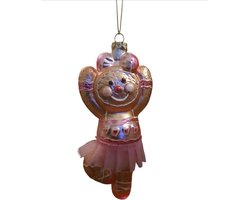 House of Seasons 2 STUKS Kersthanger Peperkoek Ballerina L6,5xB4xH14cm