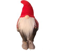 House of Seasons Decoratieve pop kabouter-gnome rood L24 x B16 x H72cm
