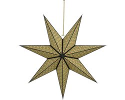 House of Seasons Gonda Hangende Decoratie Ster - H18 x Ø60 cm - FSC Mix - Papier - Groen