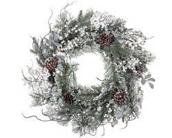 House of Seasons Hardy Kerstkrans - Ø50 cm - Groen
