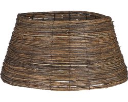 House of Seasons Kerstboommand - H26 x Ø55 cm - Wilgentakken - Bruin