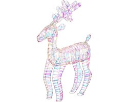House of Seasons Kerstversiering Hert - 30x10x50 cm - Polyethyleen - iridescent
