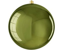 House of Seasons Vaas Bauble - 50x50x50 cm - Polystryreen - Donker Groen
