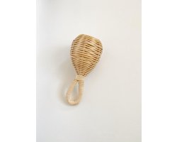 House of Tods Rotan Rammelaar Lily - Handgemaakt - Duurzaam - Speelgoed - Met Geluid - Baby - Spelen - Montessori - Kind - Cadeau - 2021 - Exclusief
