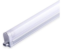 House TL armatuur 1x8W, zilvergrijs, flikkervrije start * verlichting * energiezuinig * compact