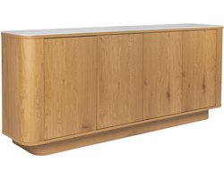 Housecraft Living Almira Dressoir Hoog 180 cm Marmerlook/ Naturel