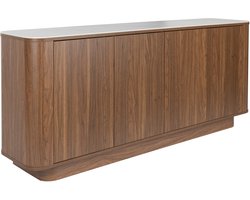 Housecraft Living Almira Dressoir Hoog 180 cm Marmerlook/ Walnootkleur - Bruin