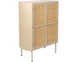 Housecraft Living Amaya Kast Laag 2 deurs Rotan - Beige