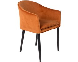 Housecraft Living Catelyn Eetkamerstoel met armleuning Oranje