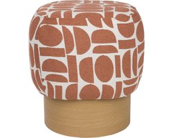 Housecraft Living Cyril Poef/ Krukje Terra Rood