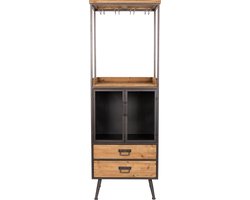 Housecraft Living Damiam Wijnkast/ Drankkast/ Barkast Hoog Hout Metaal - Multi colour
