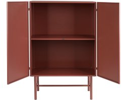 Housecraft Living Davis Kast Metaal Bruin/ Rood