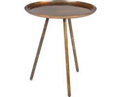 Housecraft Living Frost Bijzettafel Rond Metaal 39 cm Koper