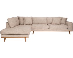 Housecraft Living Hagen 4,5 zitsbank/ hoekbank Links Bruin