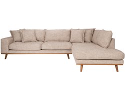 Housecraft Living Hagen 4,5 zitsbank/ hoekbank Rechts Bruin