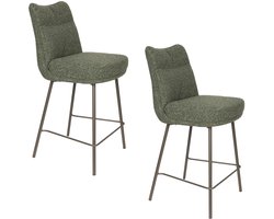 Housecraft Living Jacques Barkrukken 65 cm Groen - Set van 2