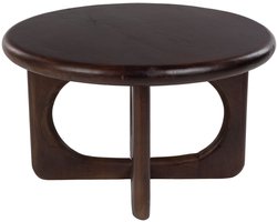Housecraft Living Jani Salontafel Rond 60 cm Mangohout Donkerbruin