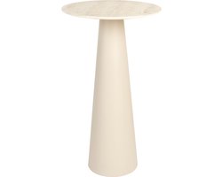 Housecraft Living Joya Bijzettafel Hoog 40x40 cm Travetin-Look Beige