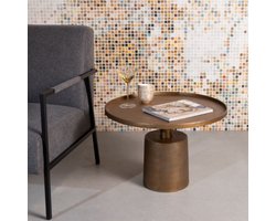 Housecraft Living Mason Salontafel Rond Metaal 60x 60 cm Goud
