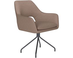 Housecraft Living Mos Eetkamerstoel Draaibaar Metaal Spider Taupe