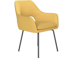 Housecraft Living Mos Eetkamerstoel Metaal Okergeel - Geel