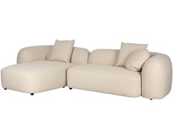 Housecraft Living Perry 3-Zitsbank Chaise Longue Links Beige