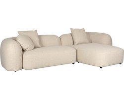 Housecraft Living Perry 3-Zitsbank Chaise Longue Rechts Beige