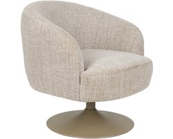 Housecraft Living Renate Fauteuil Draaibaar Beige/ Bruin