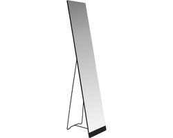 Housecraft Living Stand Spiegel Staand/ Passpiegel Zwart