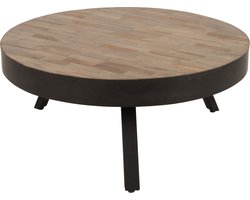 Housecraft Living Suri Salontafel Rond Hout Teak 70 cm Bruin