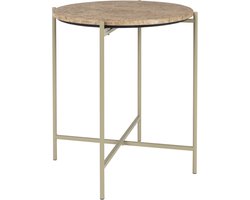 Housecraft Living Tooz bijzettafel Rond 45 cm Marmer Beige