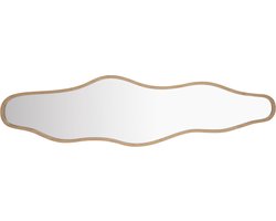 Housecraft Living Zem Spiegel/ Wandspiegel Organisch Bamboehout 150x40 cm - Beige}