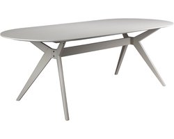 Housecraft Living Zeme Eetkamerstafel Ovaal 220x95 cm Hout Beige