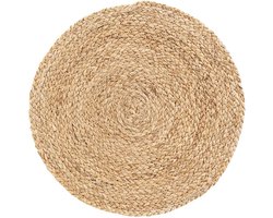 housedoctor placemat circle naturel bruin corn husk set van 4 ø38cm