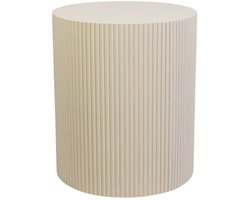 Housevitamin Bijzettafel - Hout Zand - 39x39x45cm - Elegante Toevoeging voor Woonkamer