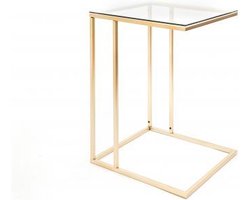 Housevitamin -  Bijzettafel - laptoptafel - Metaal-Goud - 40x35x54.5cm