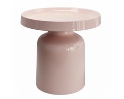 Housevitamin Bijzettafel – Pawn – Metaal – Licht Roze – Ø 43 × 42 cm – Modern, Fris & Stijlvol