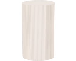Housevitamin Bijzettafel - Pilaar- Cilinder - MDF - 30x30x54cm - Zandkleurige Tafel