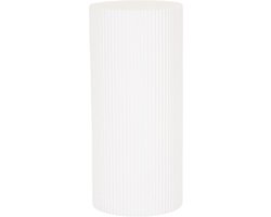 Housevitamin Bijzettafel Pilaar – Cylinder – Wit – MDF – 30×30×65 cm – Displayzuil – Nachtkastje & Side Table